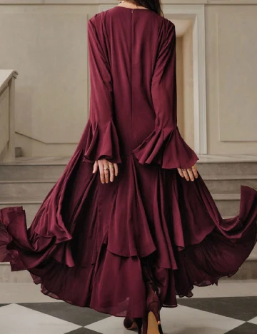 Rochie lunga Savoree, visiniu