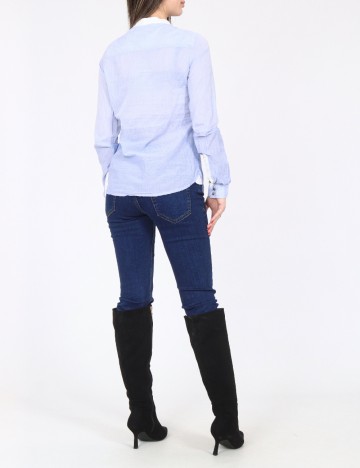 Camasa Bershka, albastru