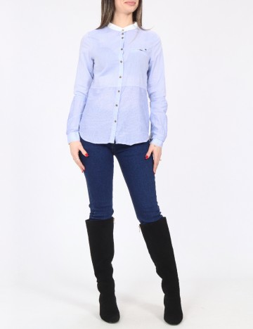 Camasa Bershka, albastru