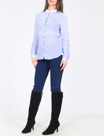 Camasa Bershka, albastru