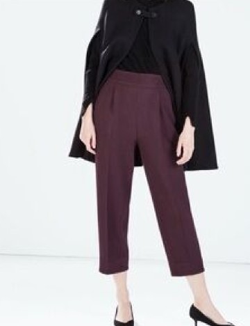 
						Pantaloni Zara, pruna