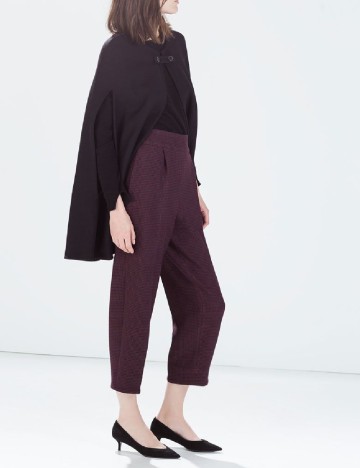 Pantaloni Zara, pruna