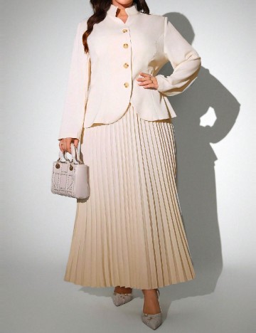 
						Compleu SHEIN CURVE, crem