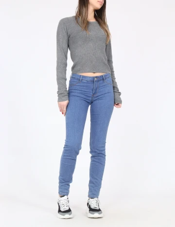 Blugi Bershka, albastru