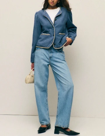 Sacou SHEIN, albastru