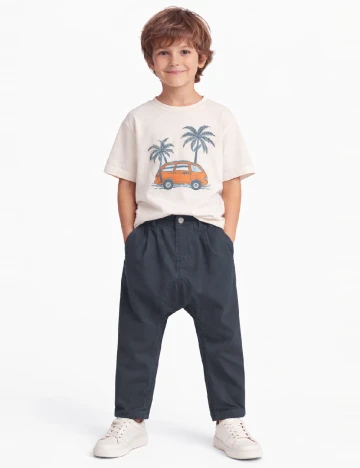 Pantaloni Zara, gri petrol