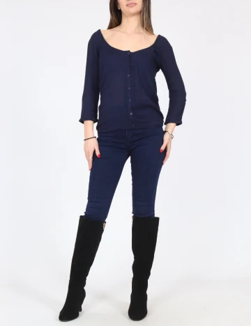 Bluza Bershka, bleumarin