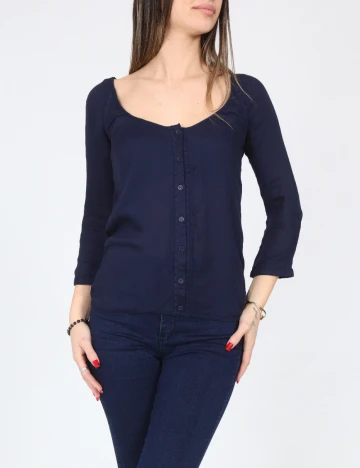 Bluza Bershka, bleumarin