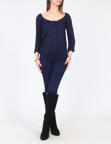 Bluza Bershka, bleumarin