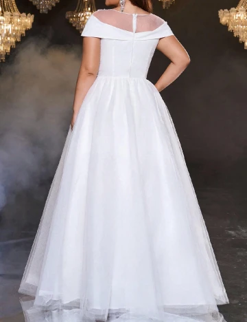 Rochie lunga SHEIN CURVE, alb