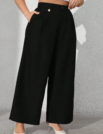 Pantaloni SHEIN CURVE, negru