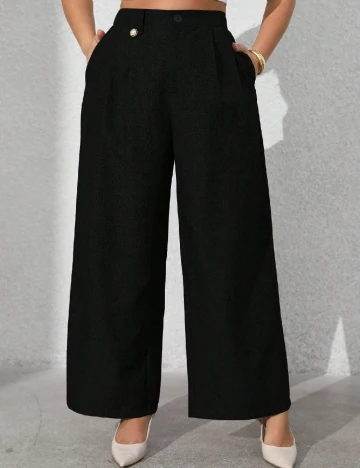 Pantaloni SHEIN CURVE, negru