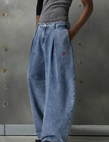 
						Blugi SHEIN, albastru