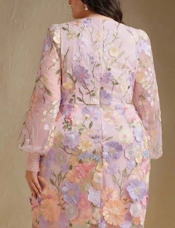 Rochie scurta SHEIN CURVE, roz