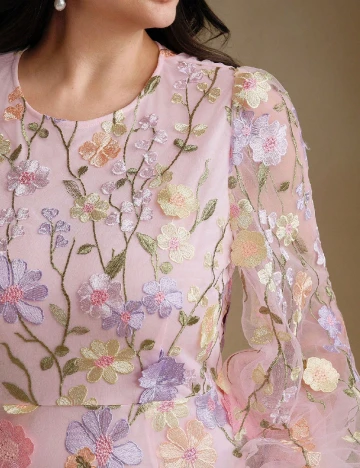 Rochie scurta SHEIN CURVE, roz