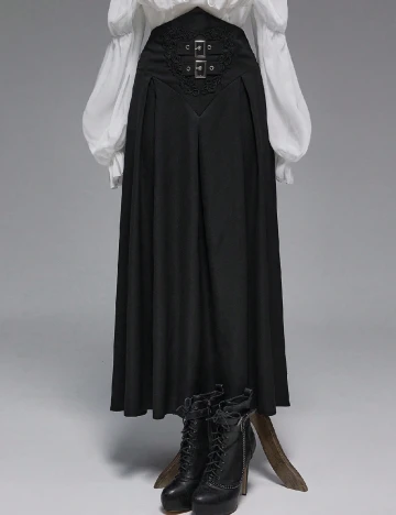 Fusta Romwe Plus Size, negru