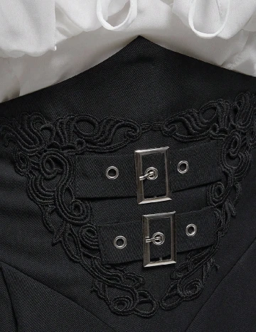 Fusta Romwe Plus Size, negru