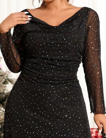 Rochie lunga SHEIN CURVE, negru