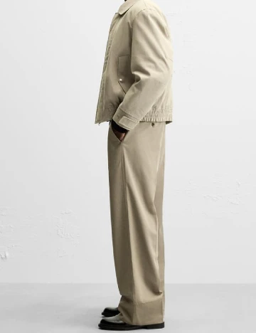 Pantaloni Zara, maro