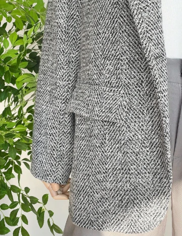 Sacou Emery Rose Curve, negru/alb