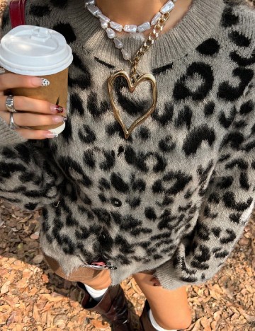 Cardigan SHEIN, animal print