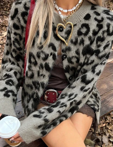 Cardigan SHEIN, animal print