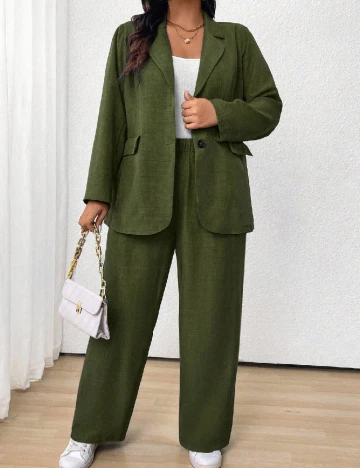 Compleu SHEIN CURVE, verde