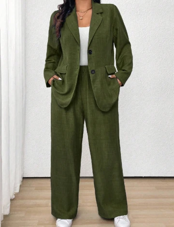 Compleu SHEIN CURVE, verde