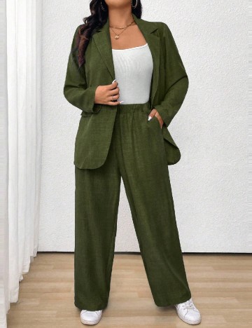 Compleu SHEIN CURVE, verde