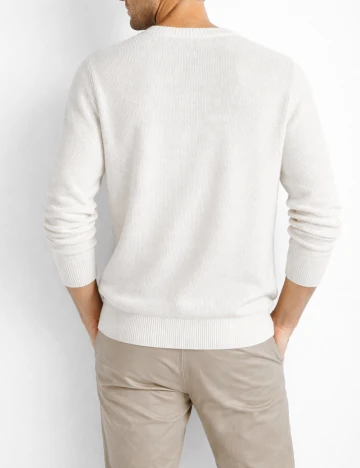 Bluza Pull&Bear, alb