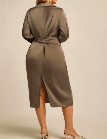 Rochie medie SHEIN CURVE, kaki