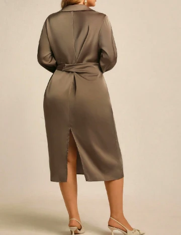 Rochie medie SHEIN CURVE, kaki