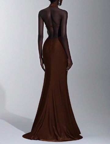 Rochie lunga SHEIN, maro