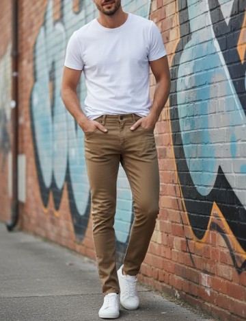 
						Pantaloni Bershka, maro