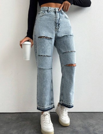 
						Blugi SHEIN, albastru