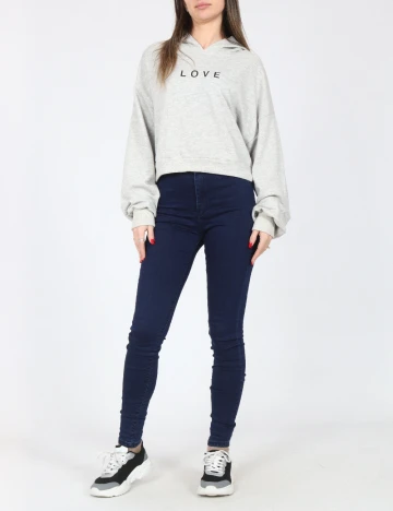 Hanorac Bershka, gri