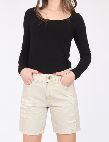 Pantaloni scurti Bershka, bej