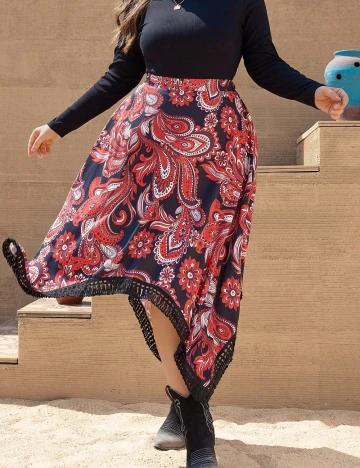 Fusta SHEIN CURVE, mix culori