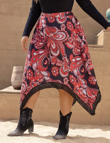 Fusta SHEIN CURVE, mix culori