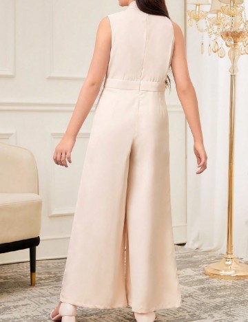 Salopeta Shein Kids, crem