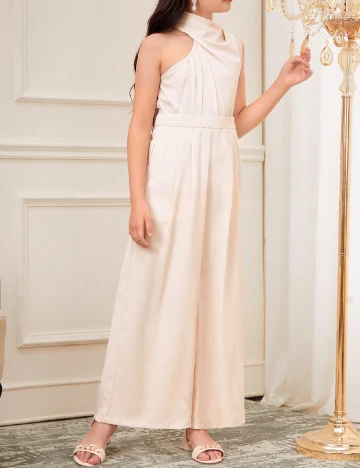 Salopeta Shein Kids, crem