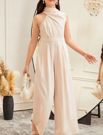 Salopeta Shein Kids, crem