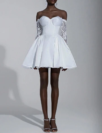 Rochie scurta SHEIN, alb