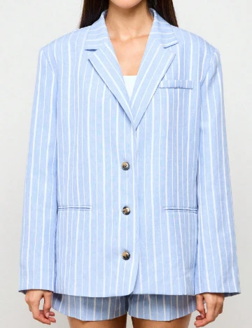 Sacou AiiRZ, alb/bleu