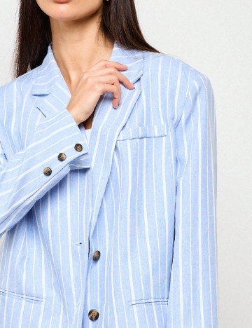 Sacou AiiRZ, alb/bleu