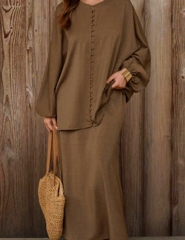 Compleu SHEIN CURVE, maro