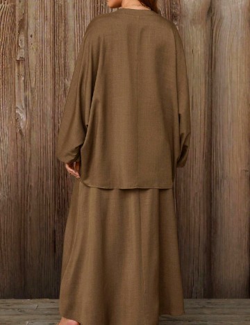 Compleu SHEIN CURVE, maro