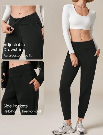 Pantaloni GLOWMODE, negru