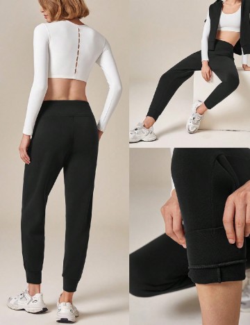 Pantaloni GLOWMODE, negru