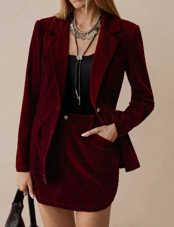 Compleu SHEIN, visiniu